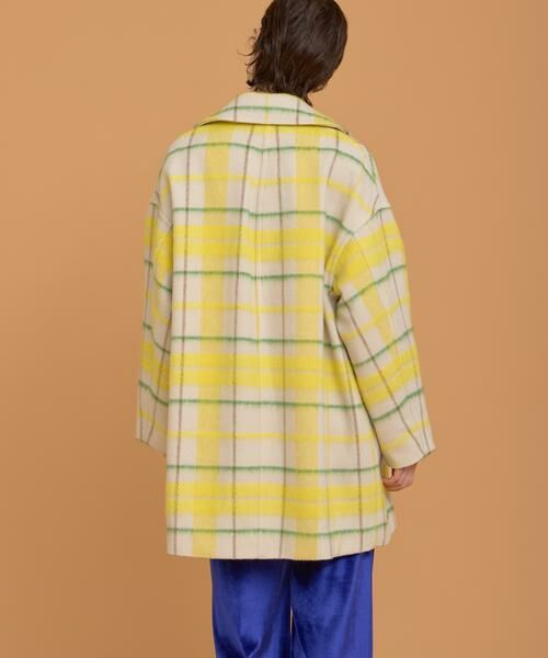 HOUSE OF LOTUS / ハウス オブ ロータス ピーコート | シャギーチェックコート | 詳細6