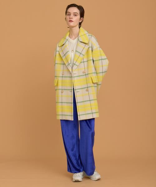 HOUSE OF LOTUS / ハウス オブ ロータス ピーコート | シャギーチェックコート | 詳細8