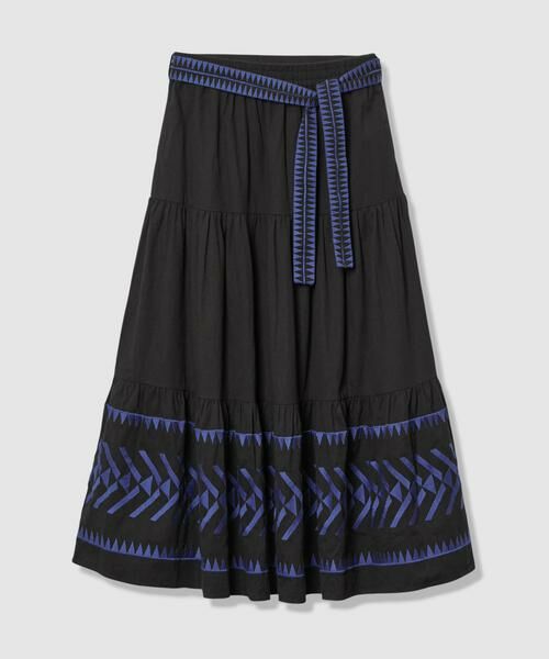 HOUSE OF LOTUS/ハウス オブ ロータス エンブロイダリースカート ブラック 2 HOUSE OF LOTUS/ハウス オブ ロータス エンブロイダリースカート ブラック 2