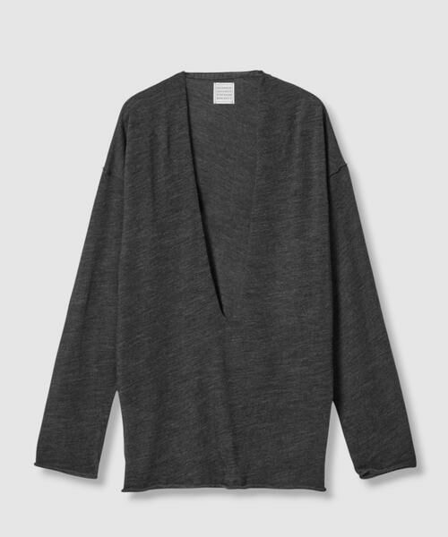HOUSE OF LOTUS / ハウス オブ ロータス ニット・セーター | Extra Soft Wool Loopback Jersey Deep V Neck Long Sleeve Pull Over with St | 詳細21