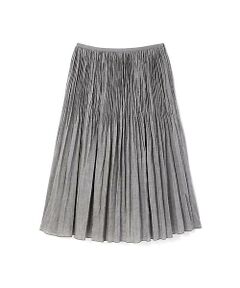 human woman / ヒューマンウーマン スカート | Ｐｅ／麻シャンブレーポプリンロングスカート