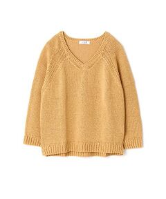 最終値下げ　ウノフ　オレンジニット 透かし編みオーバーサイズニット（ニット/セーター）｜Olu