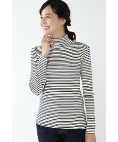 human woman / ヒューマンウーマン カットソー | 35/-スビンテレコ丸胴タートルネックカットソー