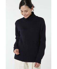 NATURAL WOOL タールネックニット