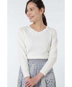 human woman / ヒューマンウーマン ニット・セーター | ハイゲージシルク混ニットカーディガン