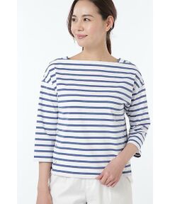 human woman / ヒューマンウーマン カットソー | 30//天竺ボーダーカットソー