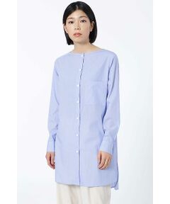 human woman / ヒューマンウーマン シャツ・ブラウス | コットンポプリン　ロングブラウス