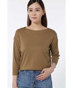 human woman / ヒューマンウーマン カットソー | 60／2シャイニー加工成型プルオーバー