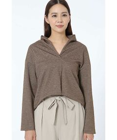 human woman / ヒューマンウーマン カットソー | 千鳥ジャージ　プルオーバー