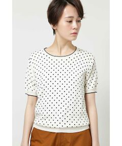 human woman / ヒューマンウーマン ニット・セーター | ドットプリントプルオーバー◆