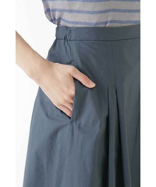 human woman / ヒューマンウーマン スカート | [洗える]ビンテージワッシャータックスカート | 詳細6