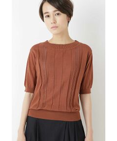 human woman / ヒューマンウーマン ニット・セーター | [洗える]スイスコットンプルオーバー