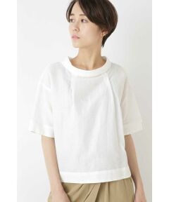 human woman / ヒューマンウーマン シャツ・ブラウス | [洗える]C/Lスラブポプリンブラウス