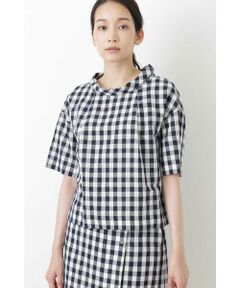 human woman / ヒューマンウーマン シャツ・ブラウス | [洗える]C/Lスラブポプリンブラウス