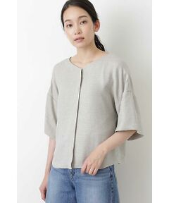 human woman / ヒューマンウーマン シャツ・ブラウス | [洗える]リネンライクオックスブラウス