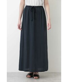 human woman / ヒューマンウーマン スカート | [洗える]リヨセルコットン麻ジャージスカート