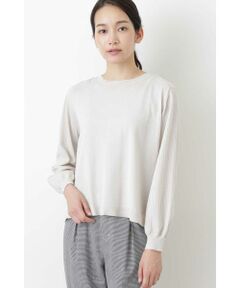 human woman / ヒューマンウーマン ニット・セーター | ハイゲージリヨセル混プルオーバーニット