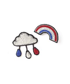 human woman / ヒューマンウーマン 服飾小物 | ◆ＭＡＣＯＮ＆ＬＥＳＱＵＯＹ（マコン＆レスコア）虹・雲ブローチ