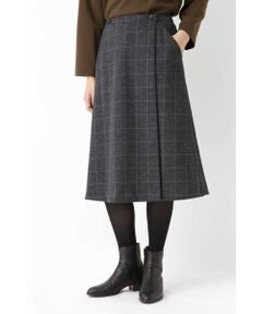 human woman / ヒューマンウーマン スカート | ≪japan couture≫ウールジャージー巻スカート風Aラインスカート