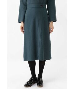 human woman / ヒューマンウーマン スカート | 《arrive paris》ウールブークレースカート