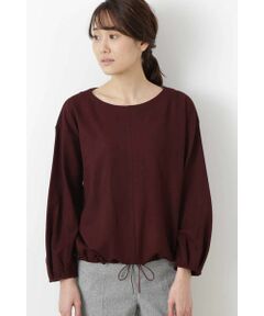 human woman / ヒューマンウーマン カットソー | 裾ギャザーカットソー