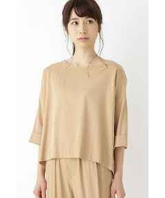 human woman / ヒューマンウーマン シャツ・ブラウス | フィブリルサテン　ブラウス