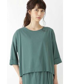 human woman / ヒューマンウーマン シャツ・ブラウス | フィブリルサテン　ブラウス