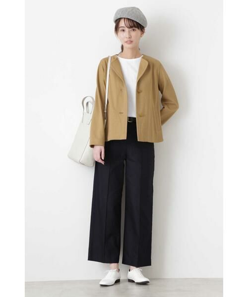 human woman / ヒューマンウーマン テーラードジャケット | 《Japan couture》ドライトリコットライクニットジャケット | 詳細6