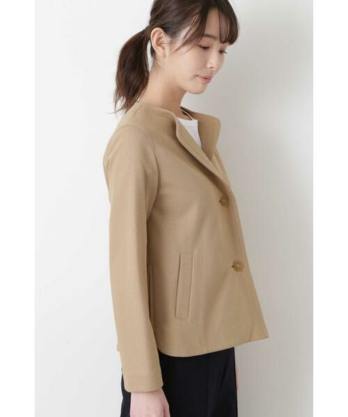 human woman / ヒューマンウーマン テーラードジャケット | 《Japan couture》ドライトリコットライクニットジャケット | 詳細7