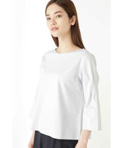 human woman / ヒューマンウーマン カットソー | ◆ウェーブストライプカットソー