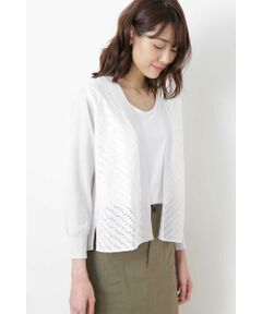 human woman / ヒューマンウーマン ニット・セーター | レースコンビカーディガン