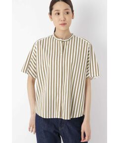 human woman / ヒューマンウーマン シャツ・ブラウス | シャンブレーストライプブラウス