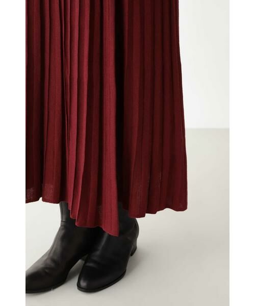human woman / ヒューマンウーマン スカート | 《arrive paris》巻きニットプリーツスカート | 詳細10
