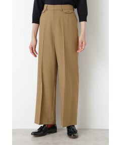 human woman / ヒューマンウーマン パンツ | 綿ウールサージパンツ