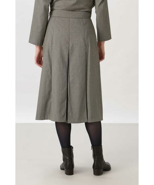 human woman / ヒューマンウーマン スカート | 《arrive paris》ヘリンボーンボックスプリーツスカーチョ | 詳細13