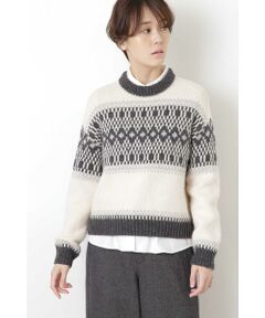 ◆≪Marisol 12月号掲載≫ローゲージジャガードニット