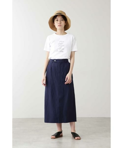 human woman / ヒューマンウーマン スカート | ◆≪Japan Couture≫リネンシルクスカート | 詳細4