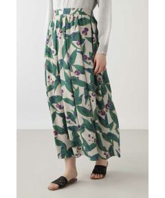 human woman / ヒューマンウーマン スカート | 《arrive paris》フラワープリントスカート