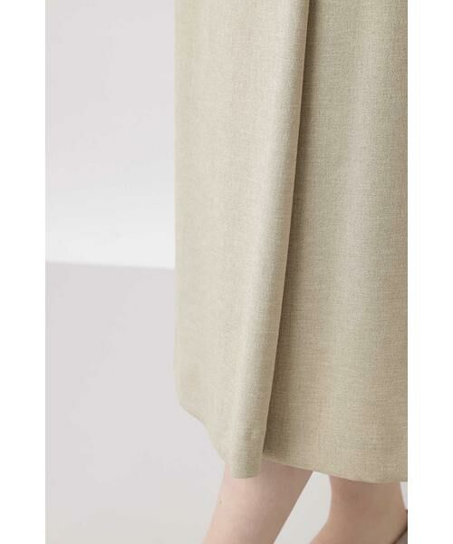 human woman / ヒューマンウーマン スカート | 《arrive paris》フェイクリネンラップ風スカート | 詳細10
