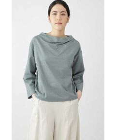 human woman / ヒューマンウーマン カットソー | ◆ジャガードストライプジャージカットソー