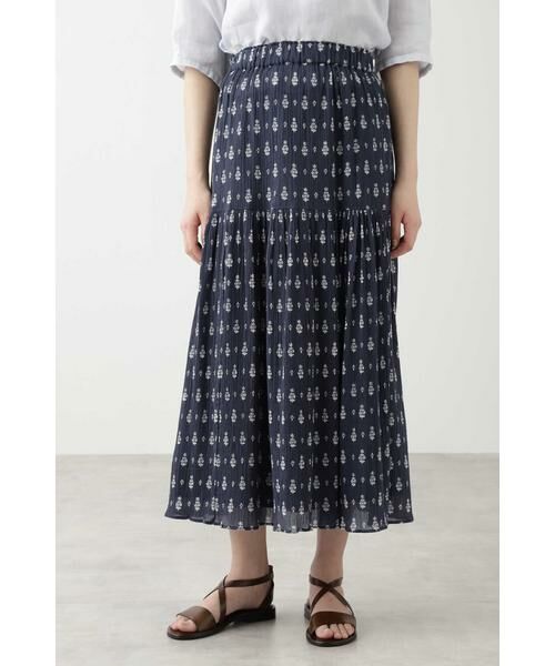【セール】 インドプリントスカート （スカート）｜HUMAN WOMAN / ヒューマンウーマン ファッション通販 タカシマヤファッションスクエア