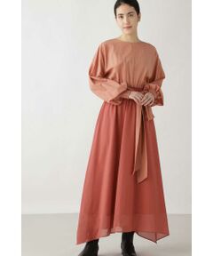 human woman / ヒューマンウーマン ワンピース | [一部店舗限定]　異素材切り替えワンピース