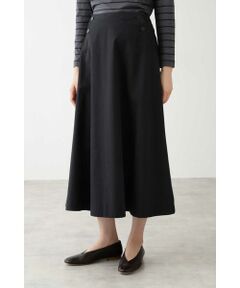 美品　human woman スカート　黒 ライトオンスデニムフレアースカーチョ | human woman