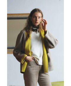 human woman / ヒューマンウーマン アウター | ◆ＷＮメルトンバイカラーコート