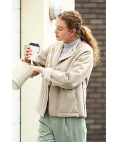 ◆フェイクムートンブルゾンコート
