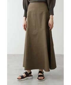 human woman / ヒューマンウーマン スカート | ◆≪arrive 5e≫綿麻スラブサテンスカート