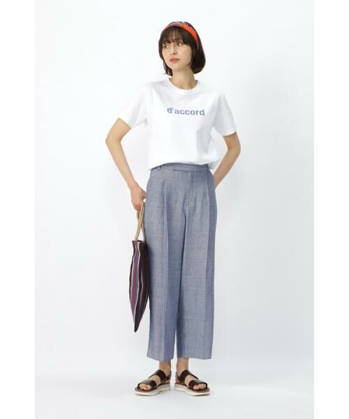 human woman / ヒューマンウーマン カットソー | ◆ロゴT/スワイスワイ天竺d'accord Tシャツ | 詳細2