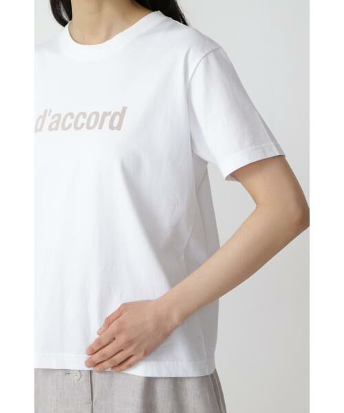 human woman / ヒューマンウーマン カットソー | ◆ロゴT/スワイスワイ天竺d'accord Tシャツ | 詳細15