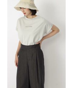 human woman / ヒューマンウーマン カットソー | ◆５０／２ギザンティ天竺ロゴＴシャツ