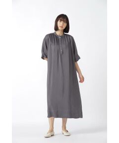 human woman / ヒューマンウーマン ワンピース | 製品染め・ラミーヴィスコースワンピース